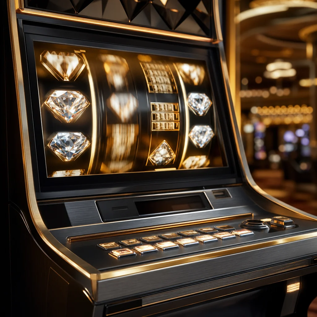 Premium 888casino slot machines with gold accents